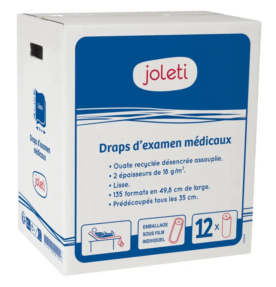 Draps d'examen lisses ouate recyclée