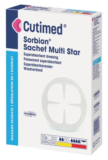 Produit Pansement super absorbant Cutimed Sorbion sachet S et Multi Star Image