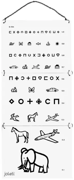 Produit Échelle de Monoyer pour enfants Image