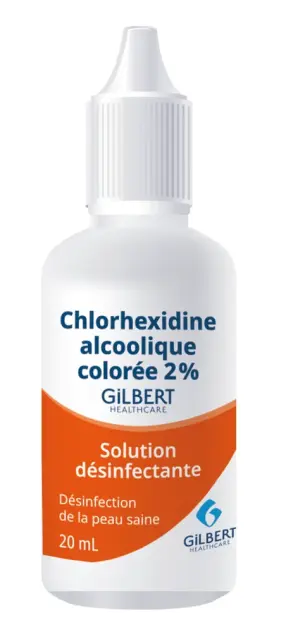 Produit Chlorhexidine alcoolique colorée 2 % Image