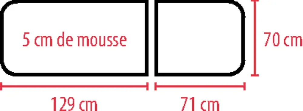 Divan d'examen 2 plans Ovalia 05® V2