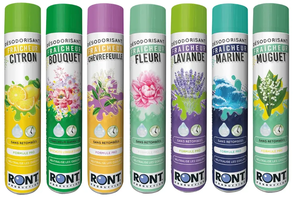 Aérosol désodorisant destructeur d'odeurs