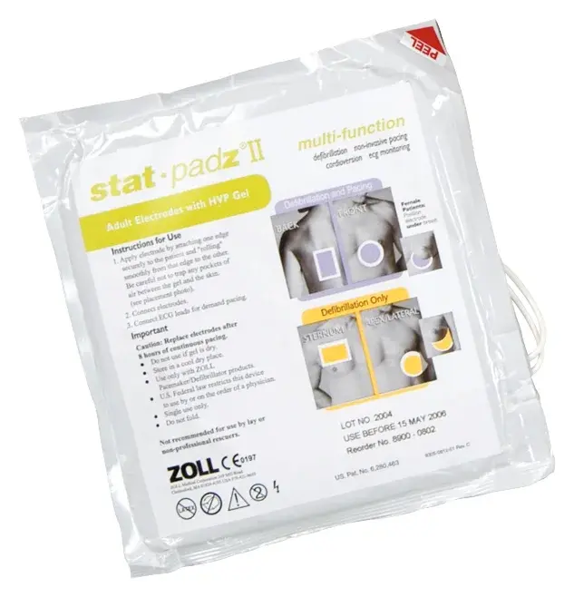 Électrodes pour défibrillateur