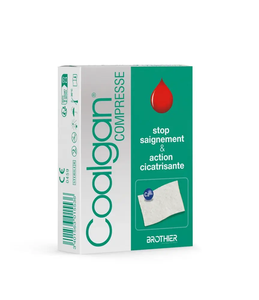 Compresse hémostatique stérile