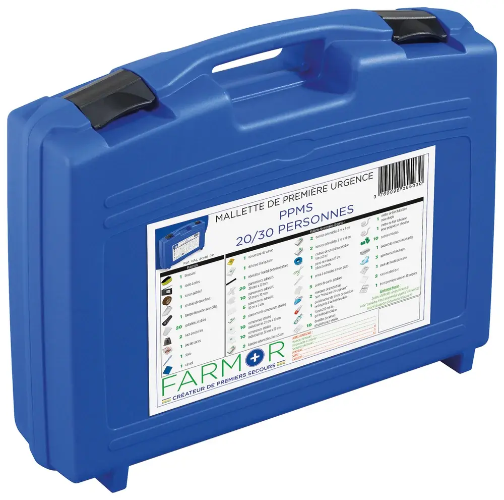 Mallette de première urgence PPMS 20/30 personnes