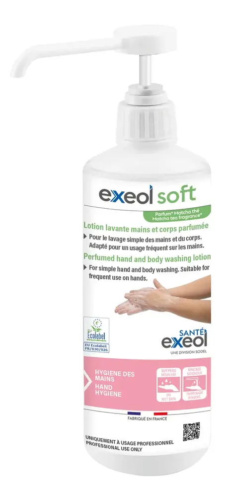 EXEOL SOFT Lotion lavante mains et corps parfumée
