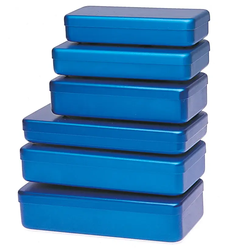 Boîte médicale à instruments en aluminium