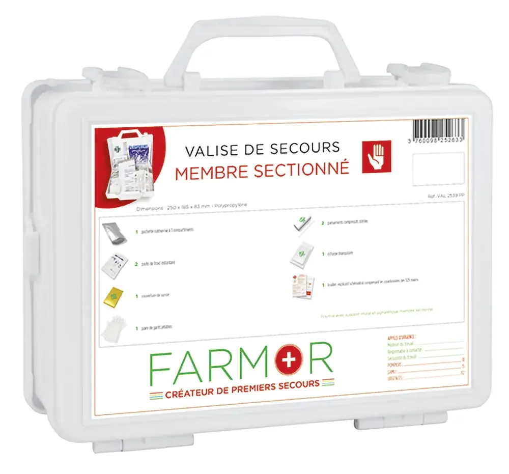 Valise de secours membre sectionné