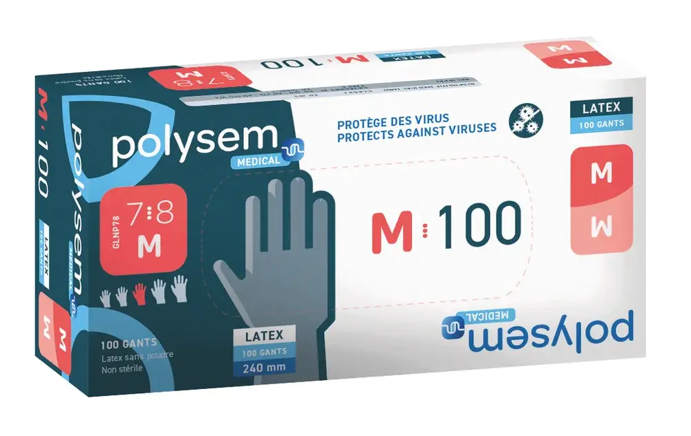 Gants d'examen en latex