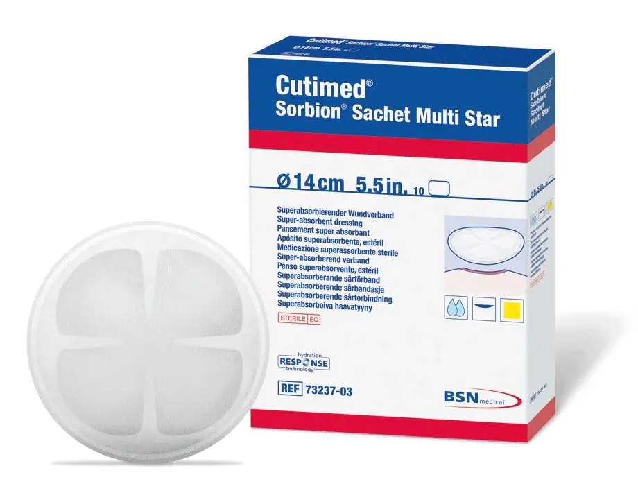 Pansement super absorbant Cutimed® Sorbion® sachet S et Multi Star