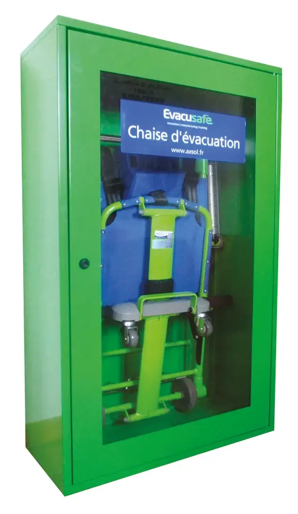 Armoire de rangement pour chaise d'évacuation Excel Evacusafe
