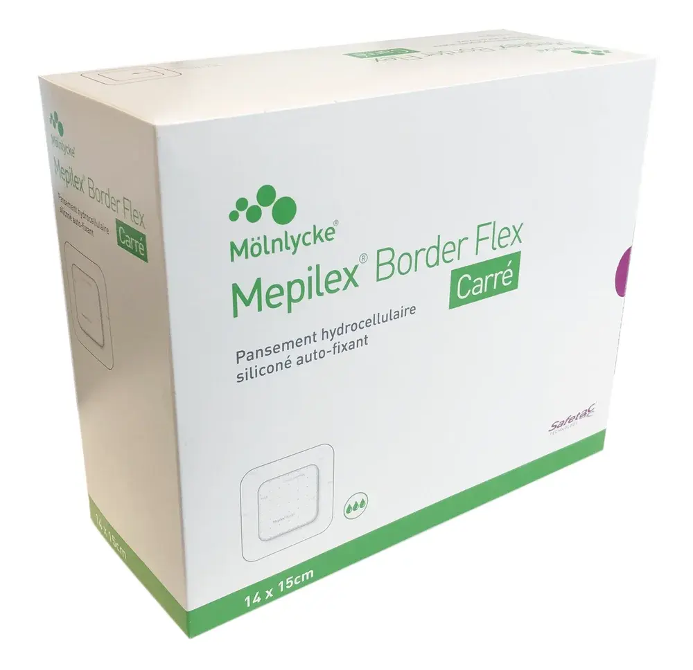 Pansement ﻿Mepilex® Border Flex Carré
