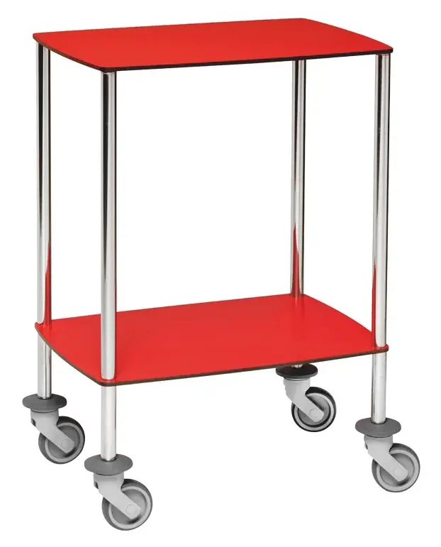 Guéridon médical Compact 2 plateaux