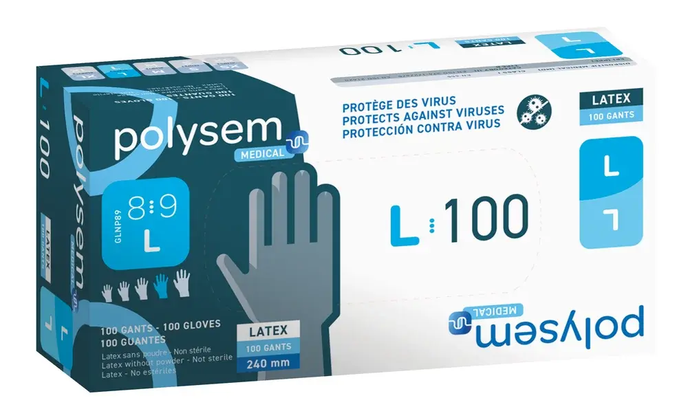 Gants d'examen en latex