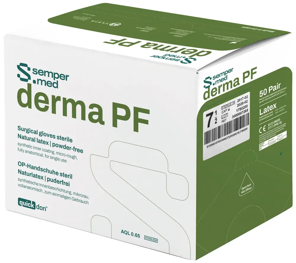 Gants d'examen Sempermed Derma PF stériles