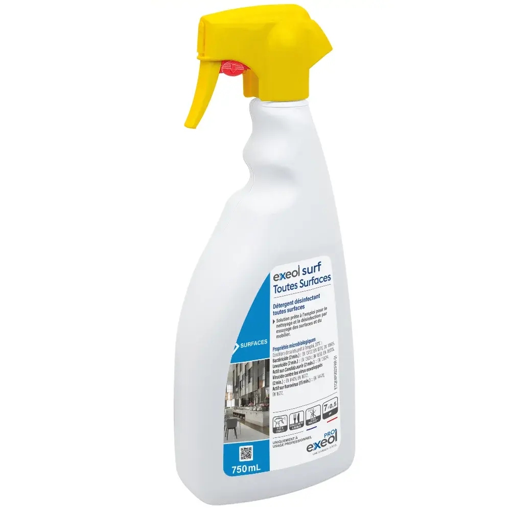 Détergent désinfectant Exeol Surf toutes surfaces
