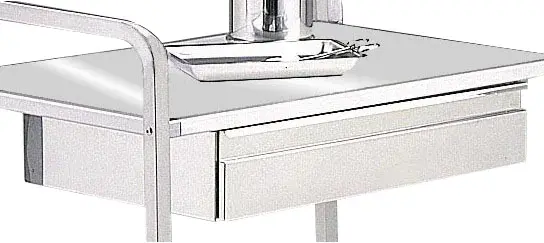 Tiroir pour chariot médical 2 ou 3 plateaux