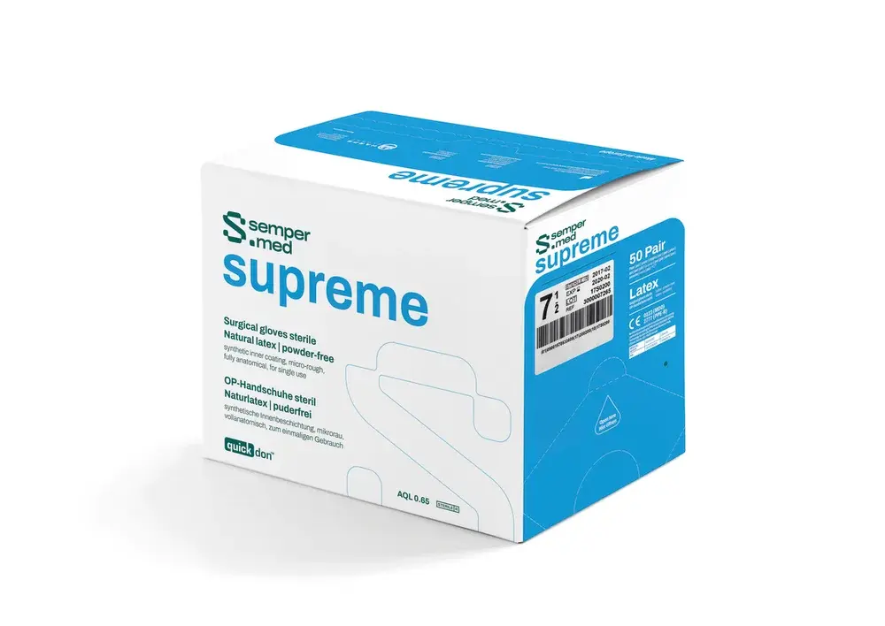 Gants d'examen de chirurgie Sempermed Supreme stériles