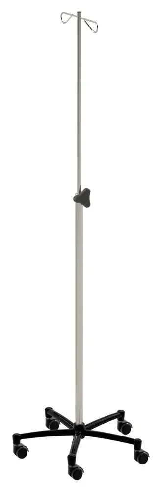 Pied porte-sérum 2 crochets