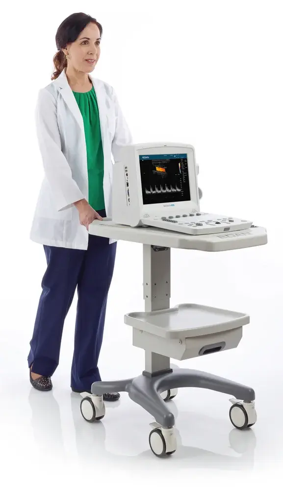 Pied roulant pour échographe portable Edan DUS60 et U50