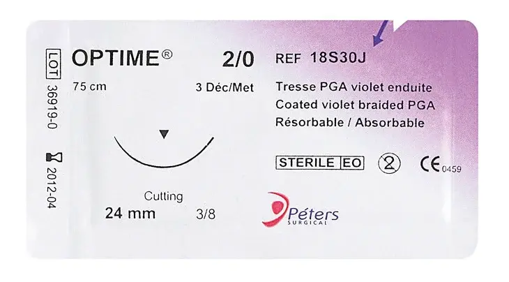 Suture résorbable Optime