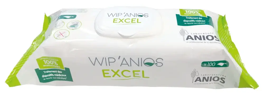 Lingettes désinfectantes surfaces Wip'Anios Excel