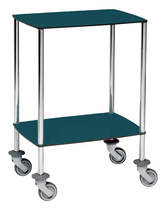 Guéridon médical Compact 2 plateaux