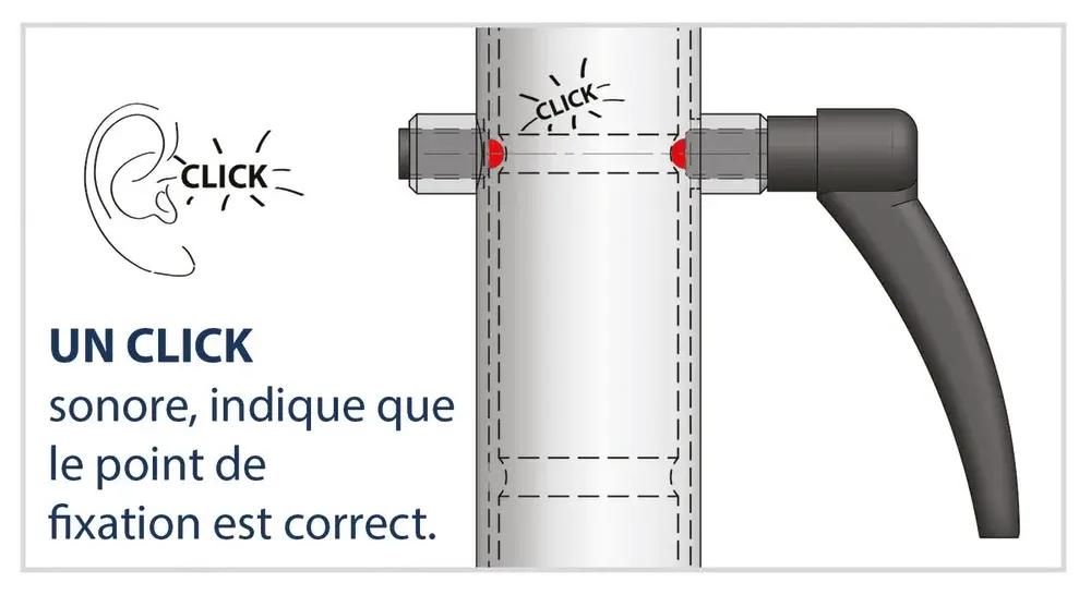 Barres parallèles de rééducation repliables sans socle