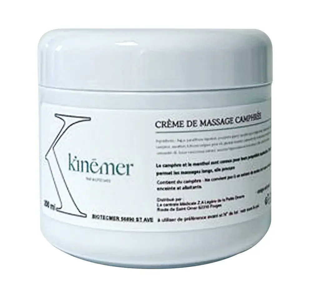 Crème de massage camphrée
