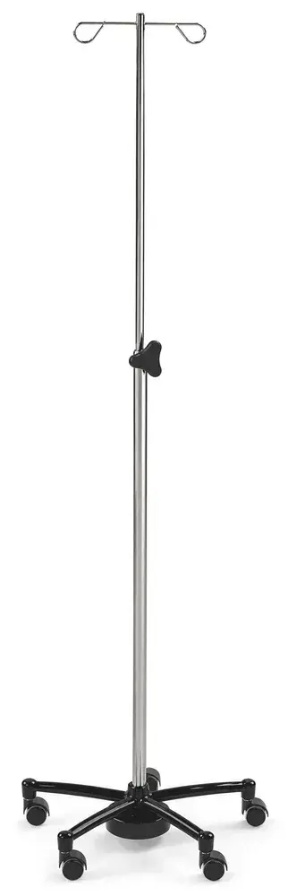Pied porte-sérum 2 crochets