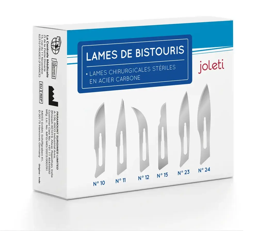 Lame de bistouri stérile