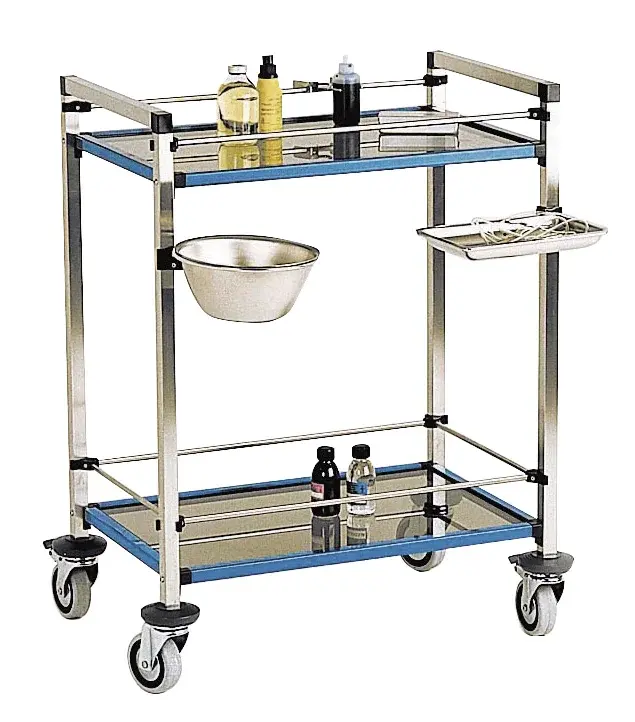 Chariot médical 2 ou 3 plateaux