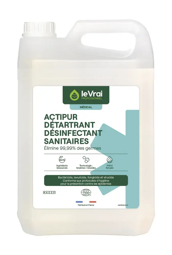 Détergent désinfectant détartrant sanitaires PAE Actipur