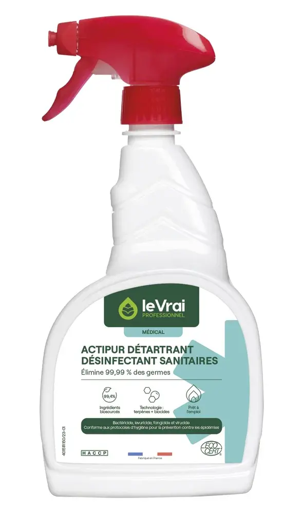 Détergent désinfectant détartrant sanitaires PAE Actipur