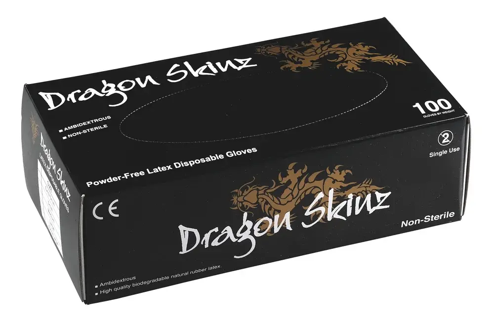 Gants d'examen en latex noirs