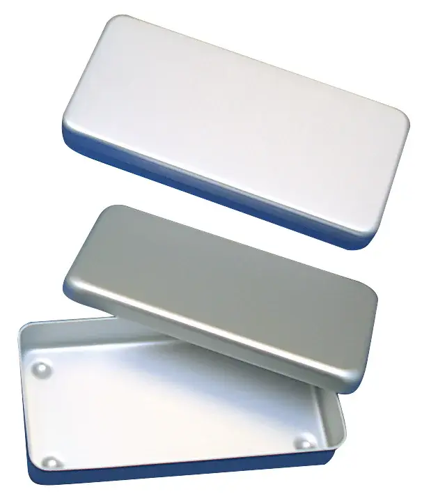 Boîte médicale à instruments en aluminium
