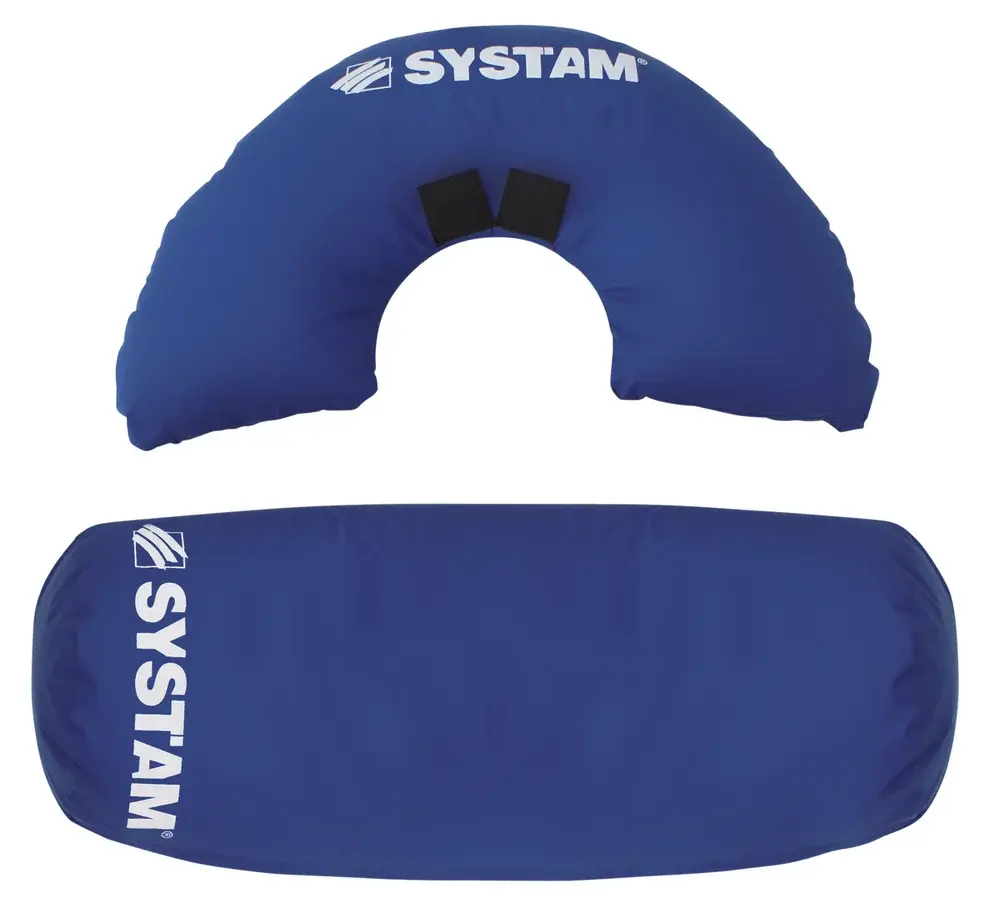 Coussin erognomique  cylindrique et demi-bouée d'abduction en microbilles