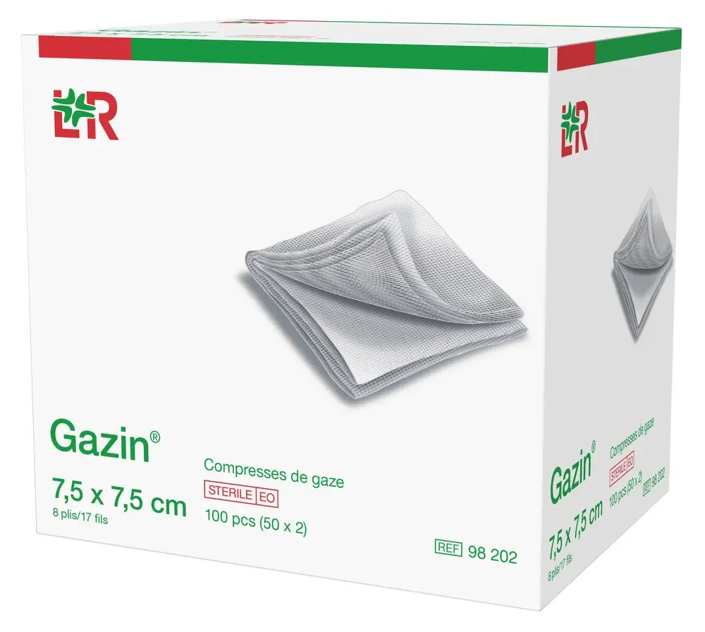 Compresse de gaze stérile 8 plis Gazin®