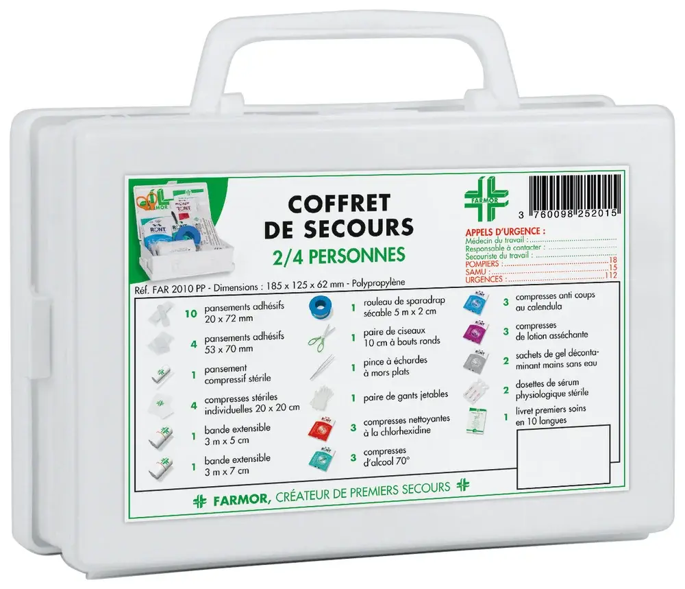 Valise de secours 2/4 personnes