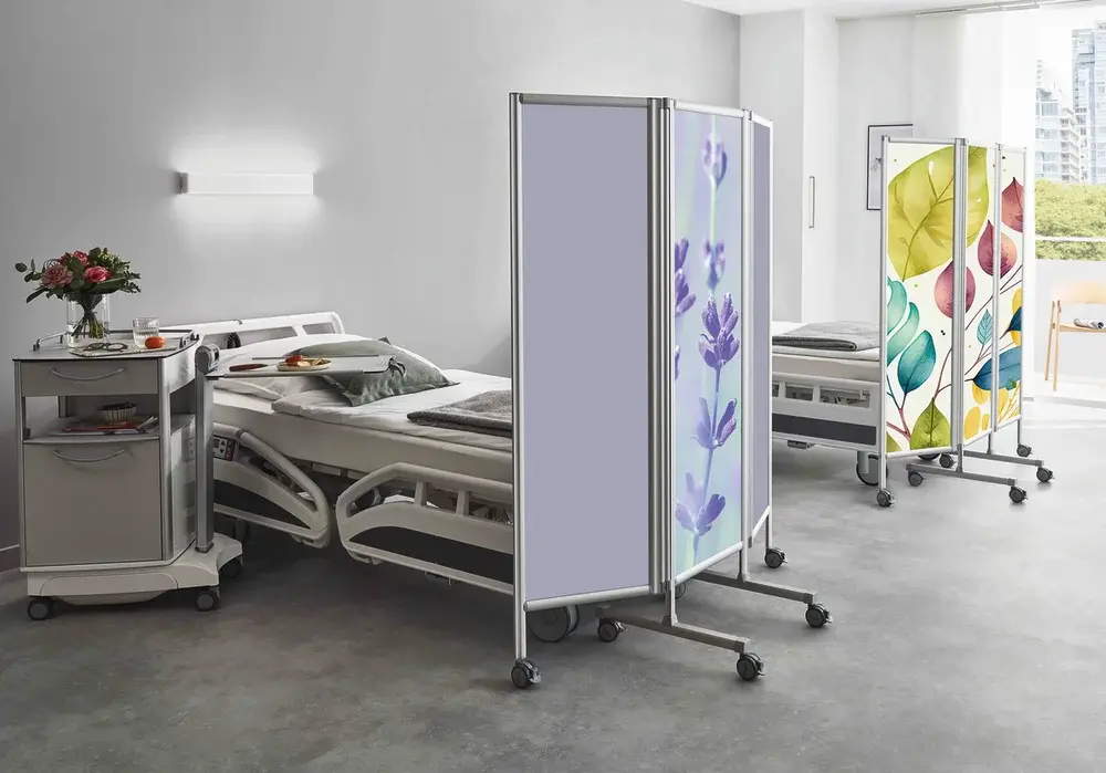 Paravent médical rigide Butterfly 3 panneaux