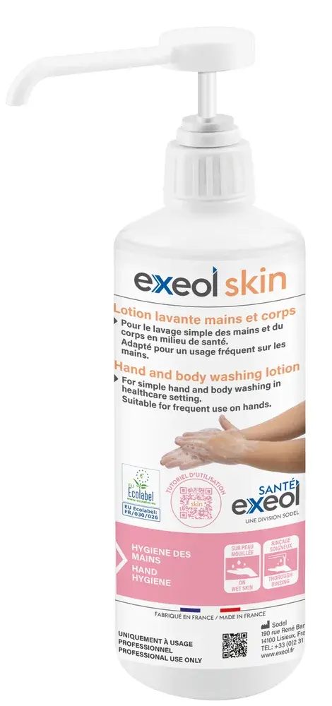 Lotion lavante mains et corps EXEOL SKIN