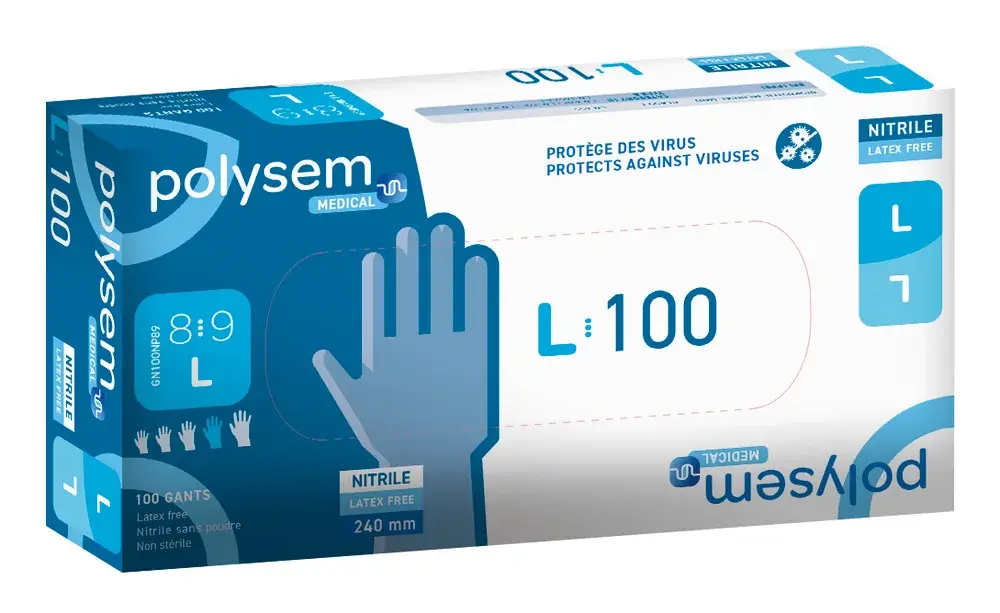 Gants d'examen en nitrile