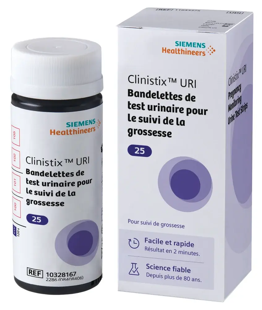 Bandelettes urinaires Clinistix URI