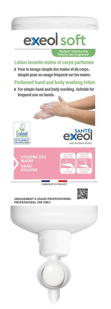 Lotion lavante mains et corps parfumée EXEOL SOFT