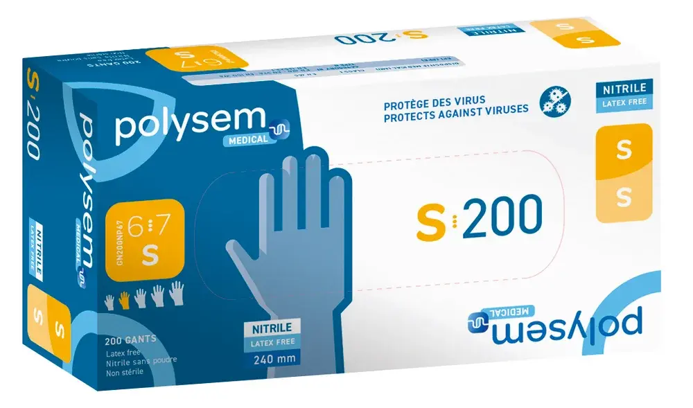 Gants d'examen en nitrile