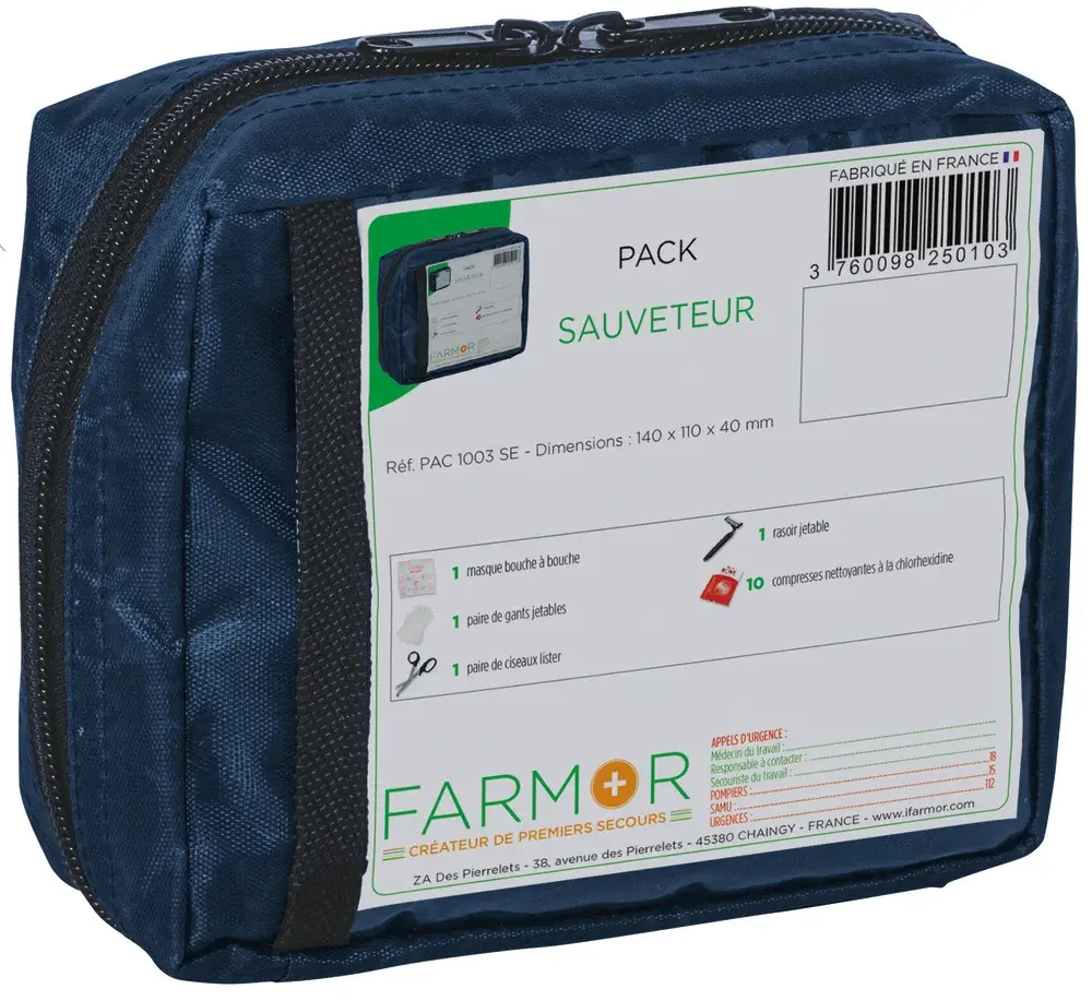 Pack sauveteur défibrillateur
