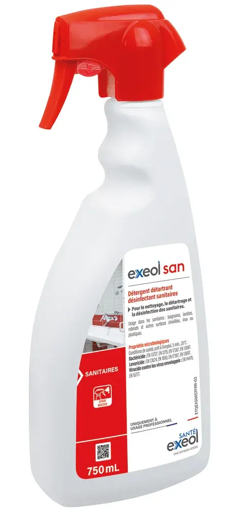 Détergent désinfectant détartrant sanitaires