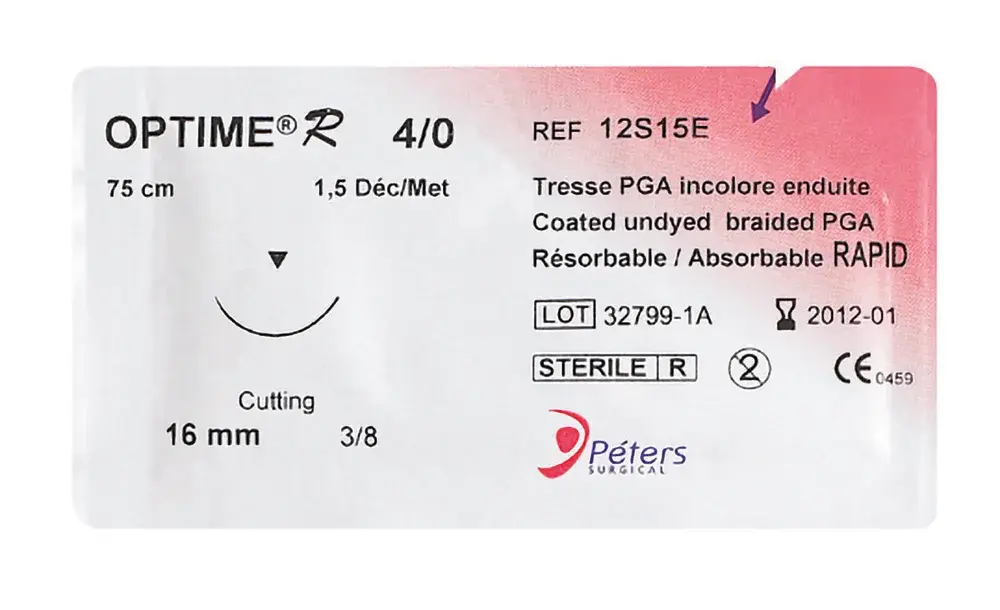 Suture résorbable Optime R