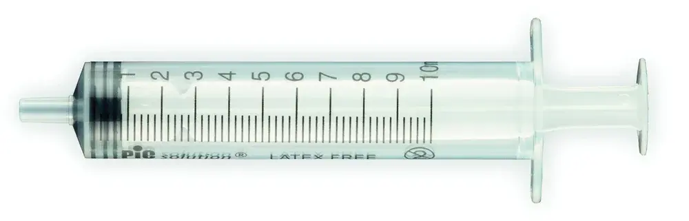 Seringue stérile sans aiguille