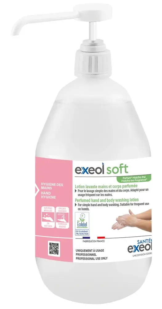 Lotion lavante mains et corps parfumée EXEOL SOFT